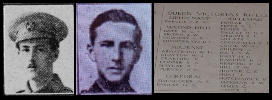 John Firth Goundry portrait and Menin Gate Memorial