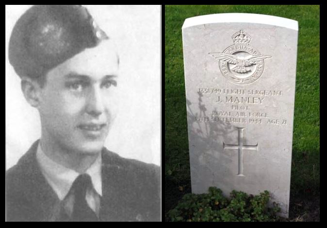 John Manley picture and headstone