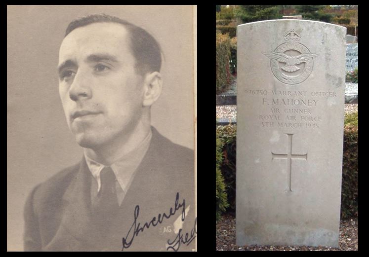 Fred Mahoney picture and headstone