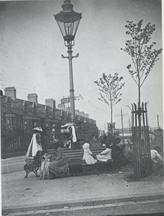 Tram Terminus on Newport Road, outside the Royal Oak