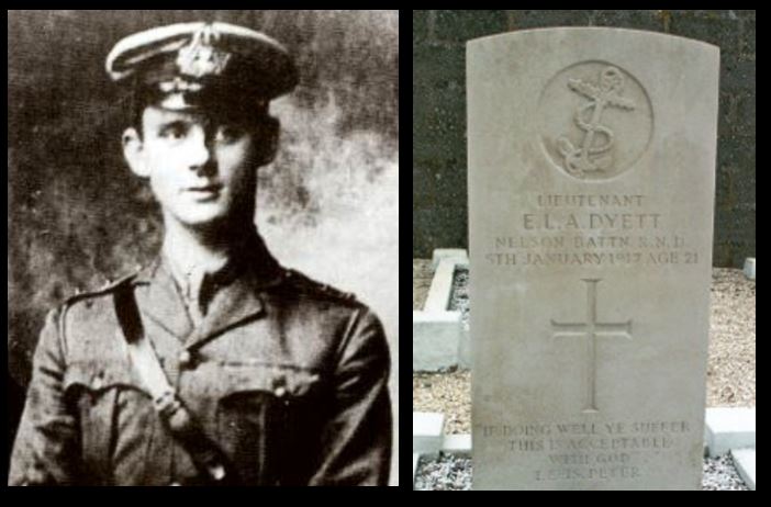 Edwin Dyett and headstone