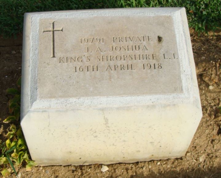 J A Joshua grave
