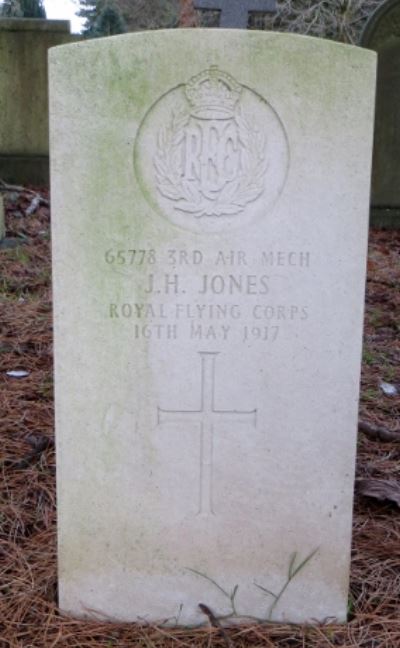 James Harold Jones headstone at Cathays Cemetery
