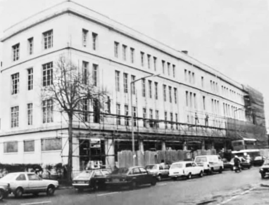 Graham Buildings on Newport rd in the 1980s,now an ESSO petrol station