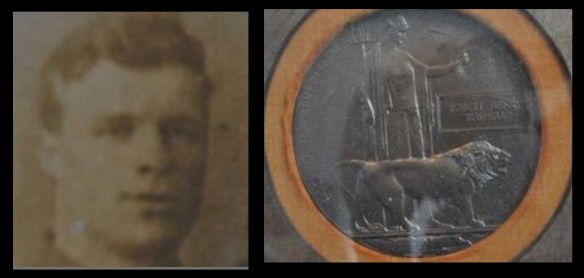 Robert Henry Bushell portrait and penny