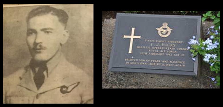 Francis John Hicks picture and headstone