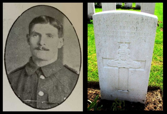 WIlliam Francis Brooks Portrait and Headstone