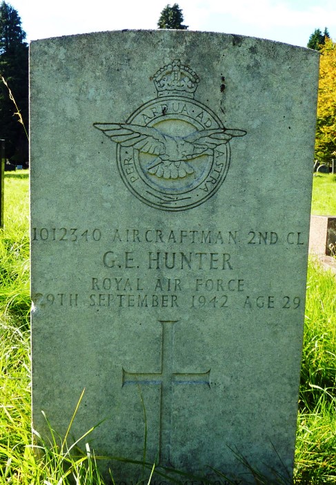 George Etion Hunter headstone Cathays Cemetery