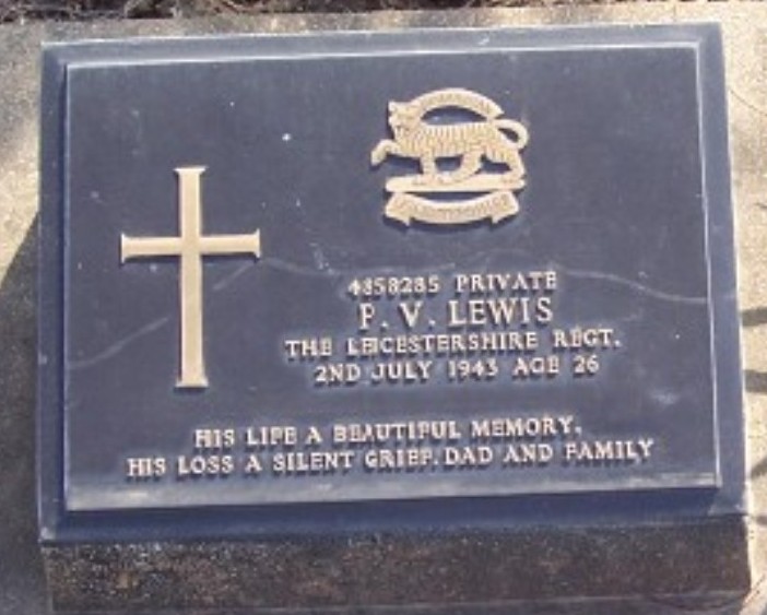 Percy Valentine Lewis died 1943