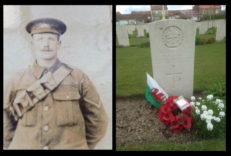 William Arrowsmith Cook picture and headstone